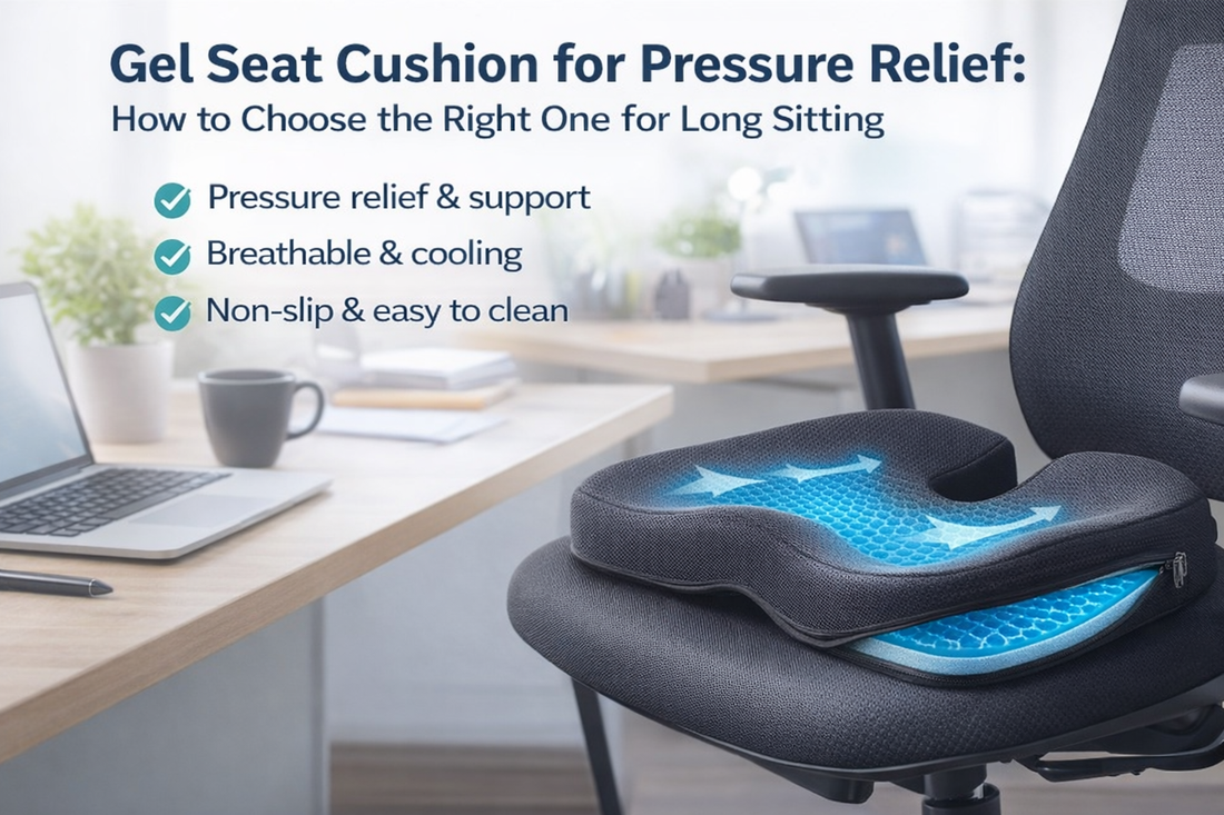 Gel Seat Cushion for Pressure Relief