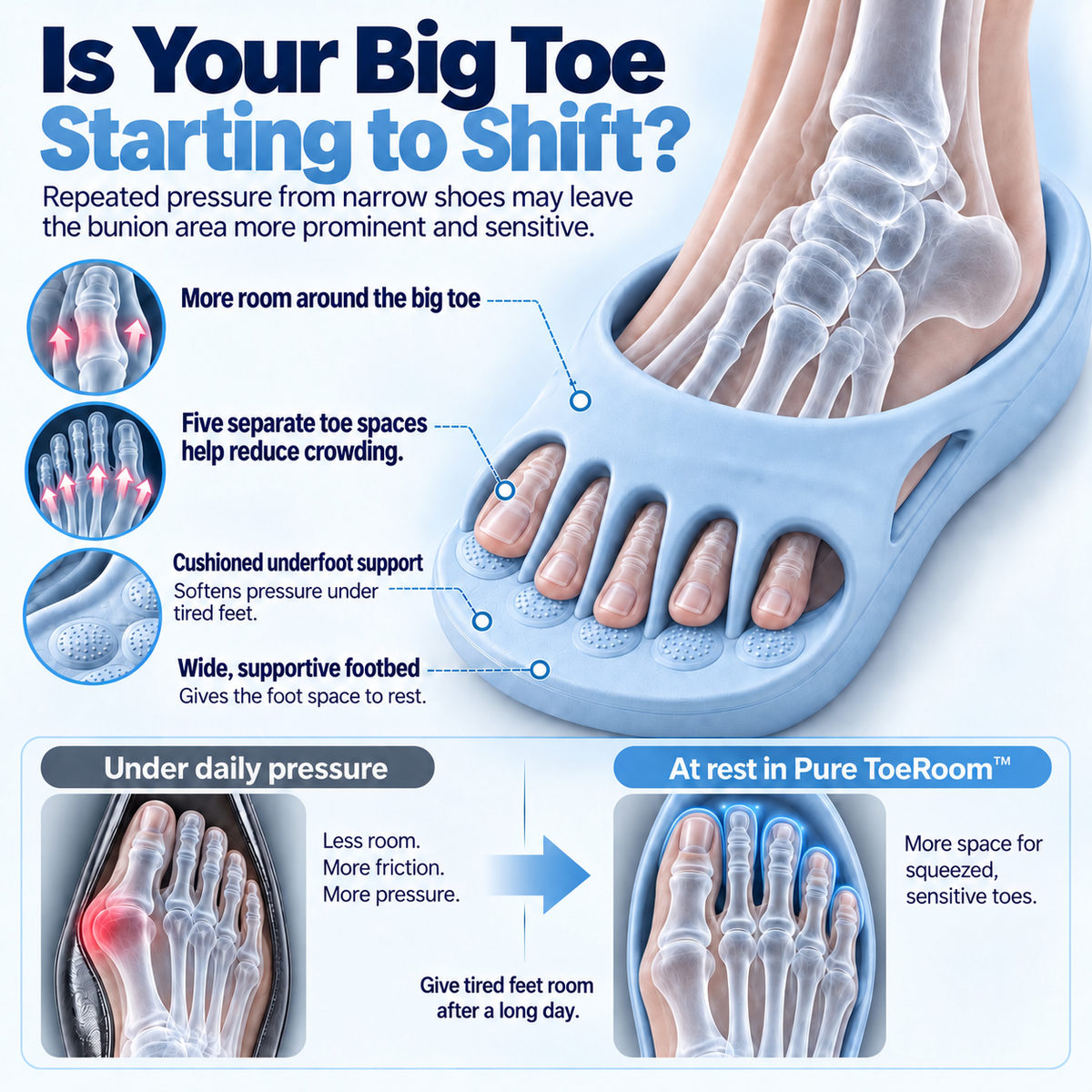 Pure™ ToeRoom Slides